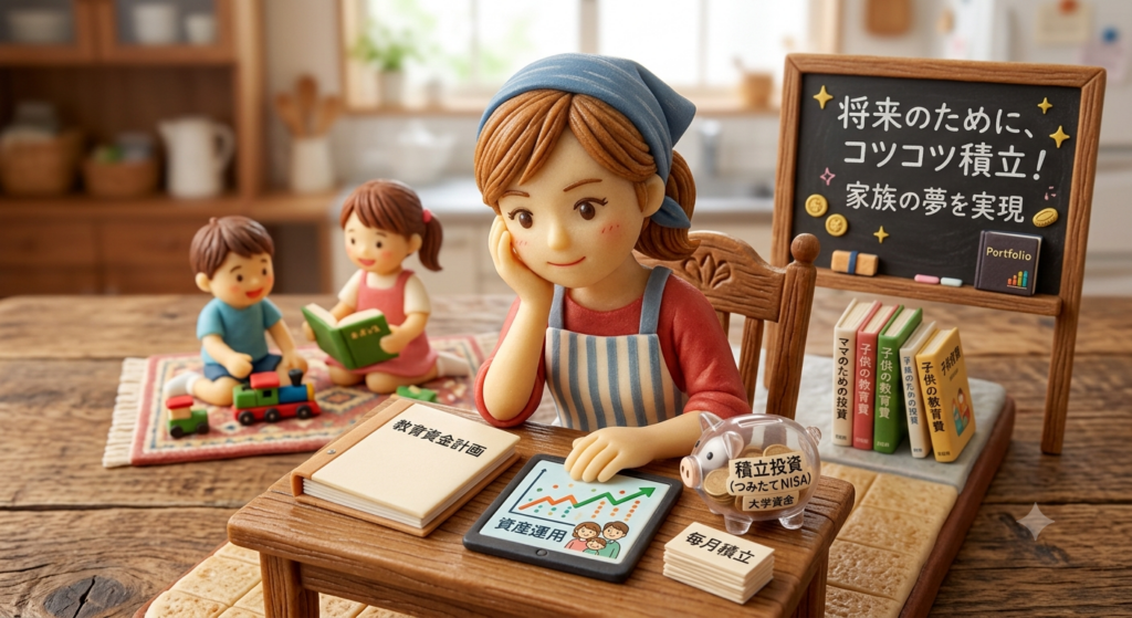 教育資金と資産運用を考えるママ