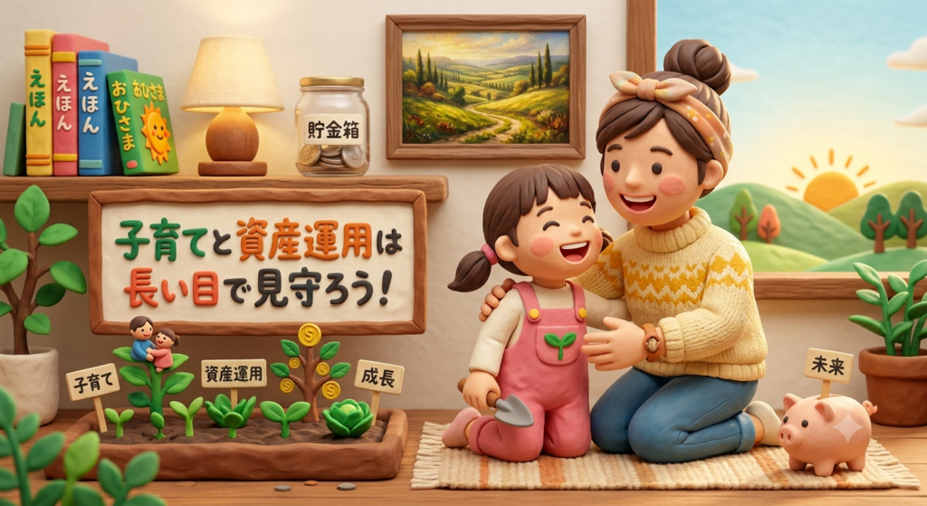 資産運用と子育ては長い目で見守る