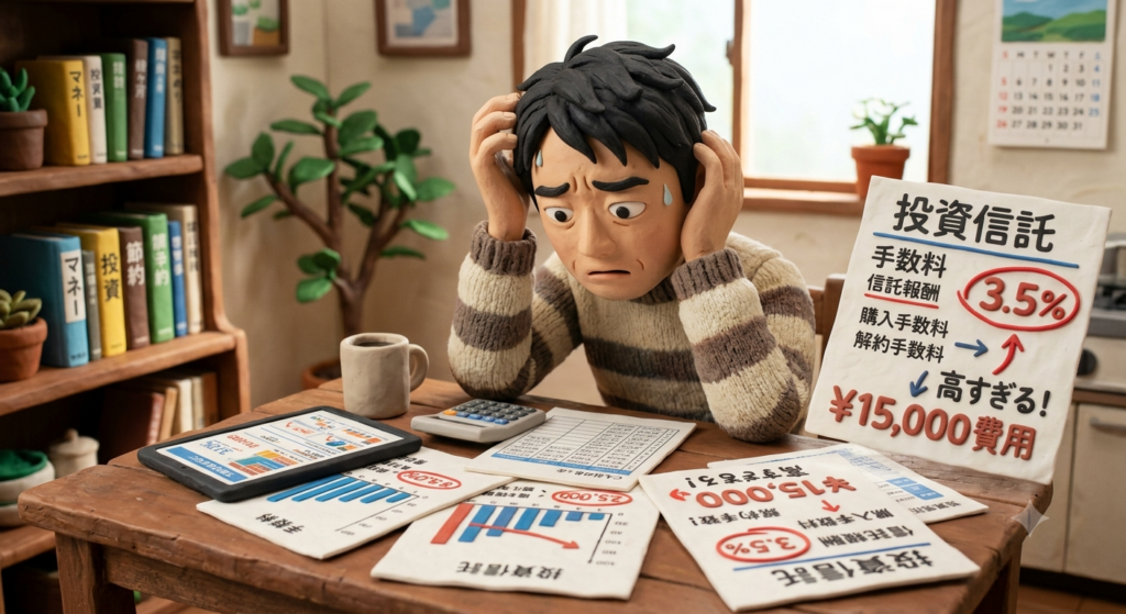 投資信託の手数料に悩む人