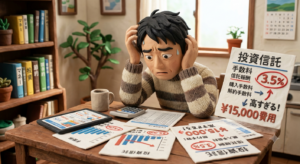 投資信託の手数料に悩む人