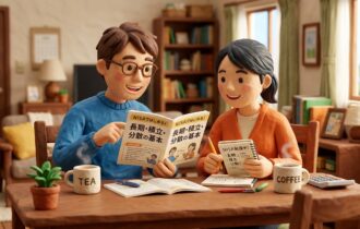 夫婦でNISAの勉強をする